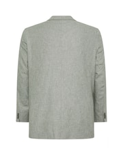 BadRhino Big & Tall Grey Linen Blend Suit Jacket - Image 7 of 7