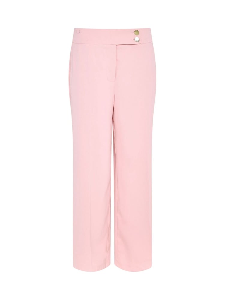Star by Julien MacDonald Pink Button Tab Wide Leg Trousers - Image 4 of 4