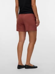 Mamalicious Brown Maternity Under Bump Jersey Shorts - Image 3 of 5