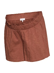 Mamalicious Brown Maternity Under Bump Jersey Shorts - Image 5 of 5