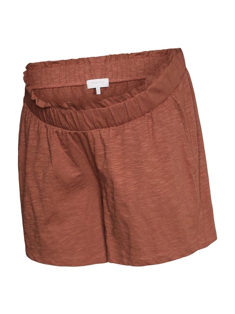 Mamalicious Brown Maternity Under Bump Jersey Shorts - Image 5 of 5