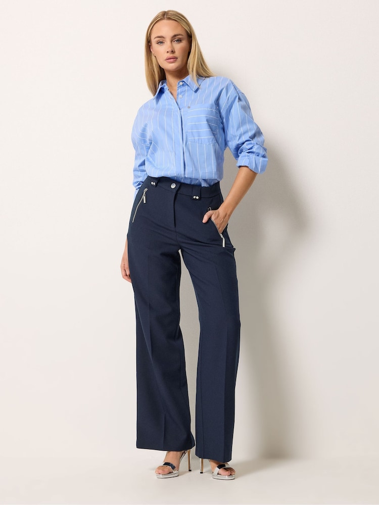 Azul - Star by Julien MacDonald Tailored Wide Leg Trousers - Imagen 1 de 5