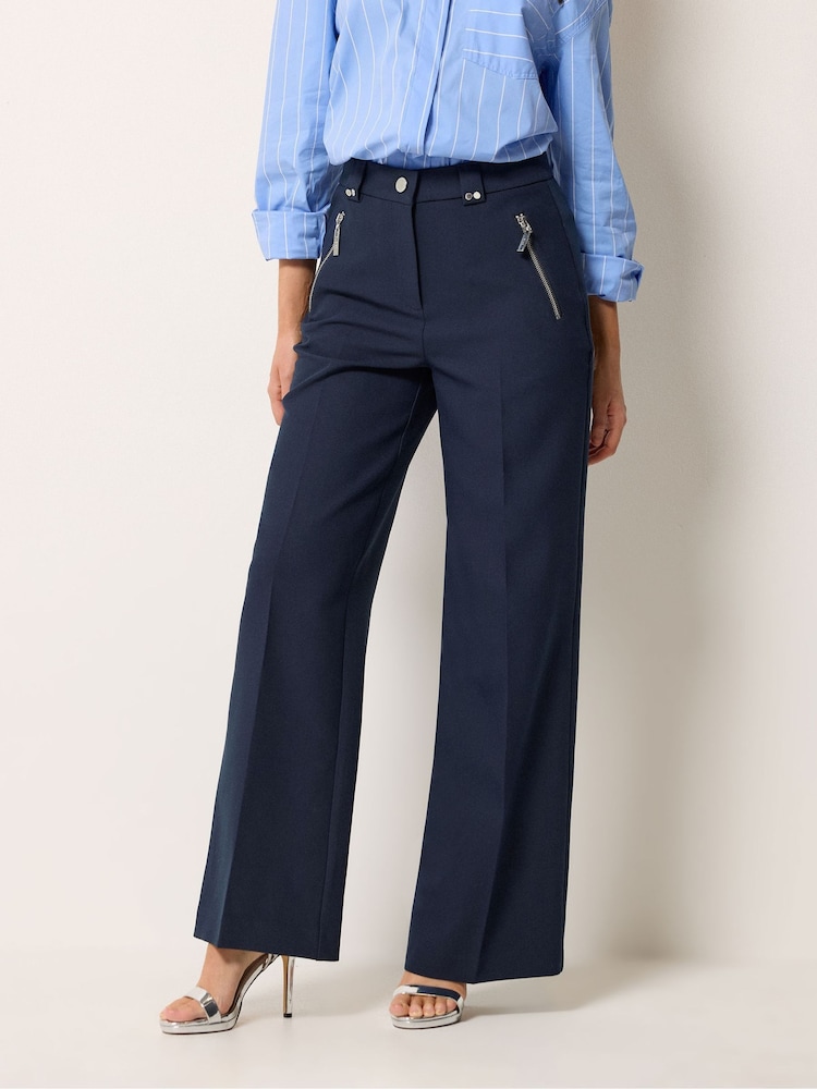 Azul - Star by Julien MacDonald Tailored Wide Leg Trousers - Imagen 2 de 5