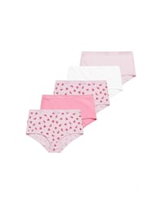 Yours Curve Pink Watermelon Print Full 5 Pack Briefs - Image 10 of 10