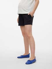 Черный - Mamalicious Maternity Under Bump Jersey Shorts - Изображение 1 5
