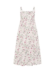 PixieGirl Petite Pink Ditsy Print Midi Dress - Image 5 of 5