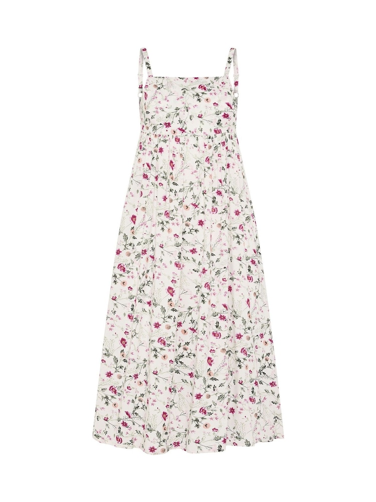 PixieGirl Petite Pink Ditsy Print Midi Dress - Image 5 of 5