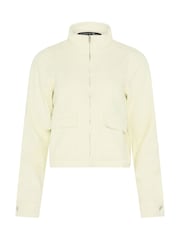 PixieGirl Petite Yellow Funnel Neck Denim Jacket - Image 5 of 5