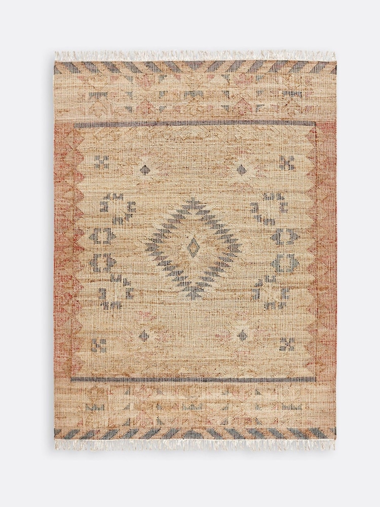 La Redoute Intérieurs Multicolour Navaja Aged Effect Kilim XXL Rug - Image 2 of 4