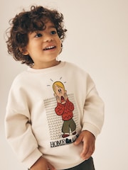Cream Home Alone Christmas Crew Neck Sweat Top (3mths-8yrs) - Image 4 of 4
