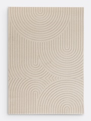 La Redoute Intérieurs Ecru Lodgo Geometric Rug - Image 2 of 4