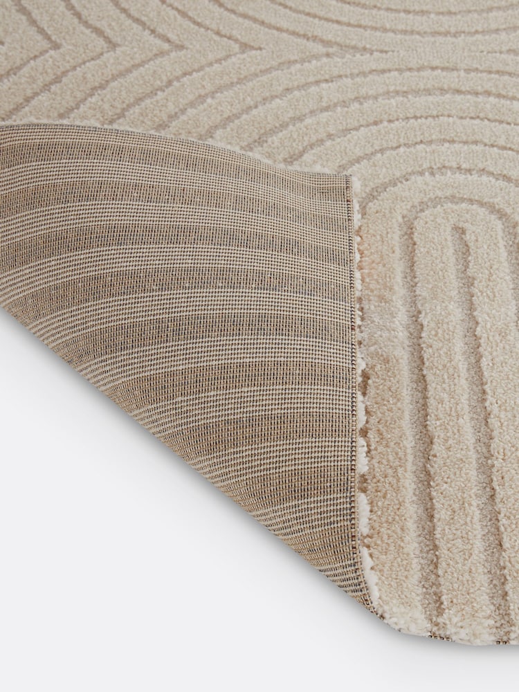 La Redoute Intérieurs Ecru Lodgo Geometric Rug - Image 4 of 4