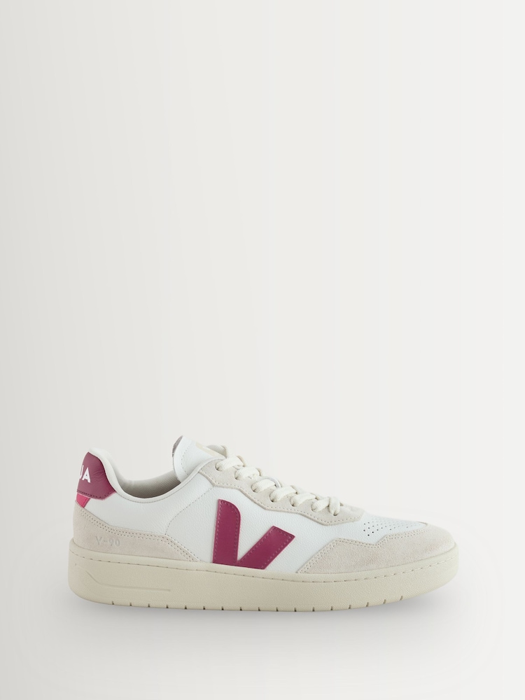 Veja White V-90 Trainers - Image 1 of 1 Veja White V-90 Trainers - Image 1 of 1