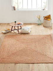 La Redoute Intérieurs Natural Aftas Square Jute Rug - Image 1 of 4