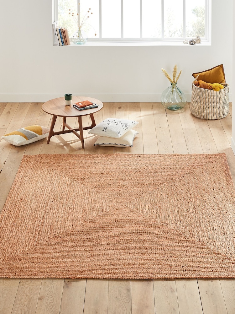 La Redoute Intérieurs Natural Aftas Square Jute Rug - Image 1 of 4