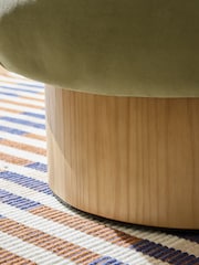 MADE.COM Fern Green Velvet Novara Storage Footstool - Image 2 of 5