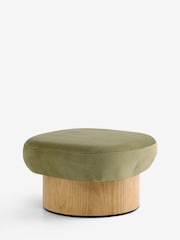 MADE.COM Fern Green Velvet Novara Storage Footstool - Image 4 of 5