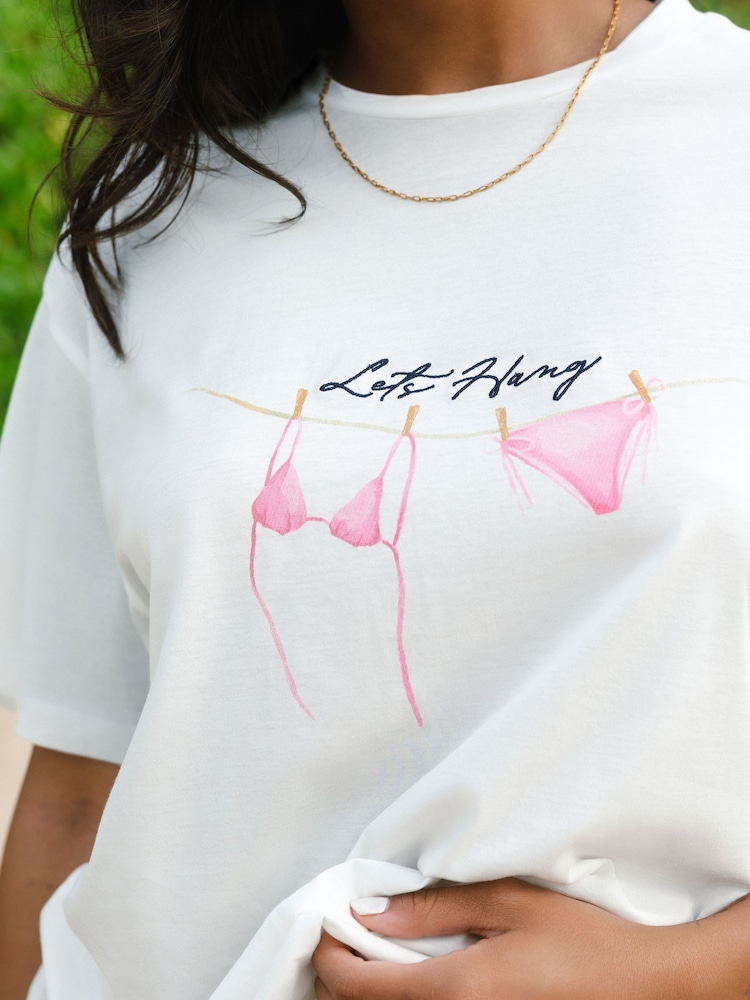 Chelsea Peers Let's Hang Print T-Shirt - Изображение 2 3