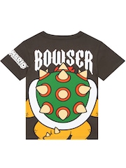 Character Grey Super Mario Bowser T-Shirt - Image 2 of 9