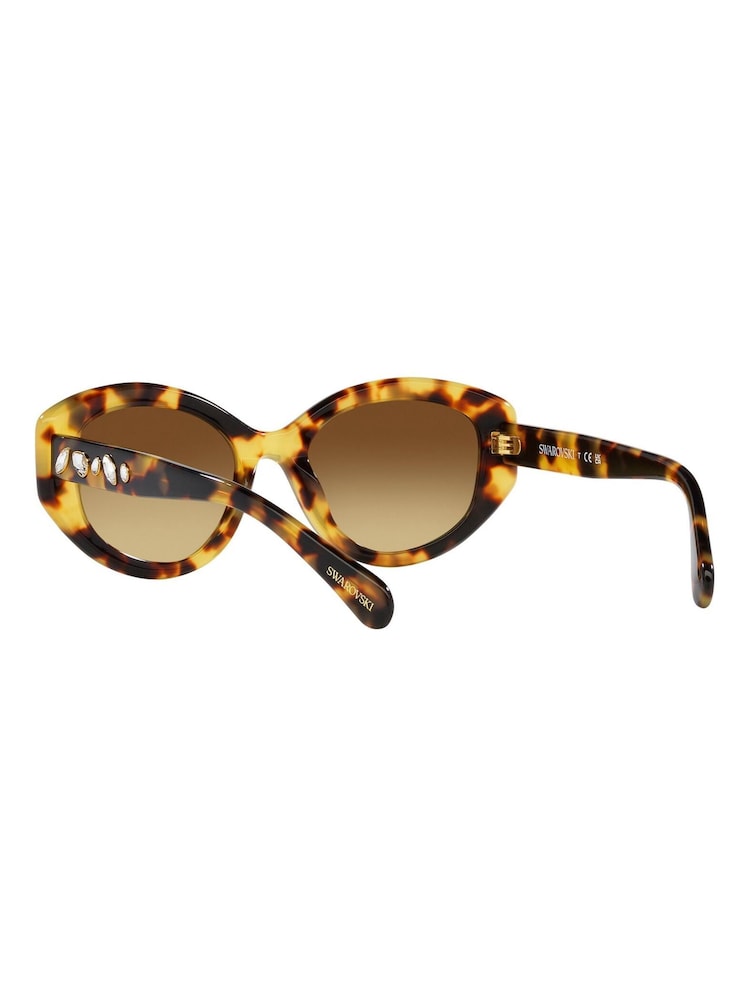 Swarovski Brown 0Sk6005 Irregular Sunglasses - Image 1 of 13 Swarovski Brown 0Sk6005 Irregular Sunglasses - Image 1 of 13