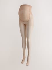 Latte 20 Denier Matt Finish Sheer Maternity Tights - Image 1 of 4