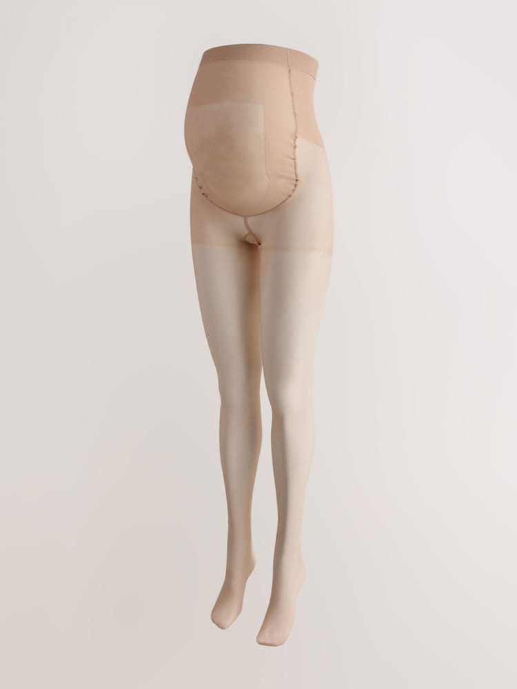 Latte 20 Denier Matt Finish Sheer Maternity Tights - Image 1 of 4 Latte 20 Denier Matt Finish Sheer Maternity Tights - Image 1 of 4