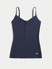 Hollister Blue Henley Cami Top - Image 4 of 4