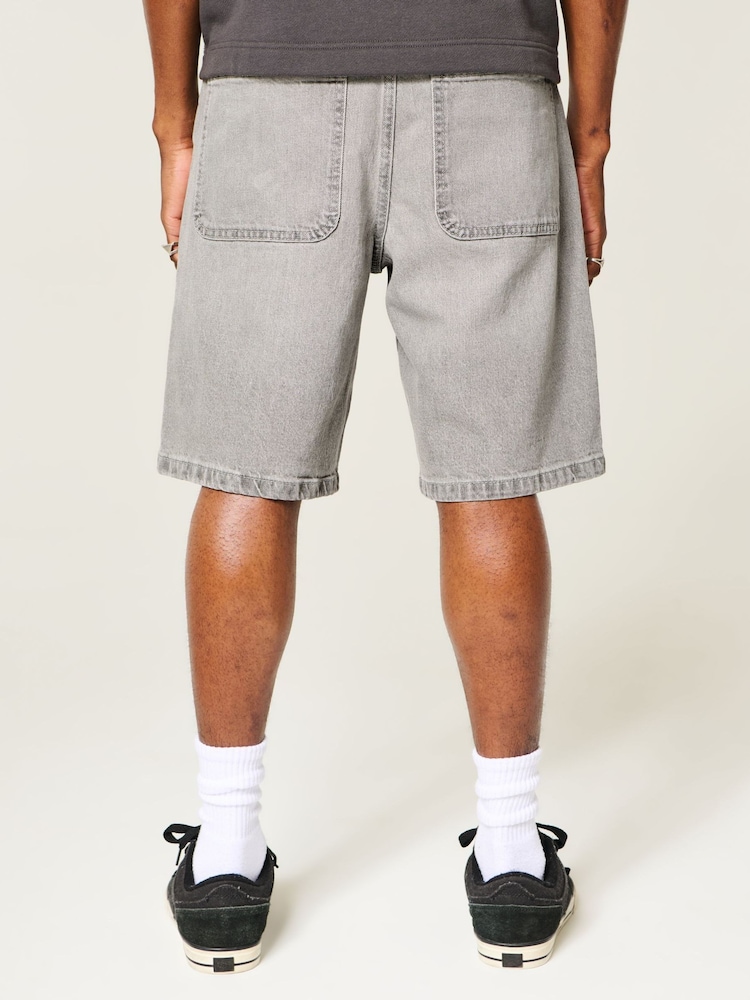 Hollister Black Baggy Shorts - Image 2 of 4 Hollister Black Baggy Shorts - Image 2 of 4