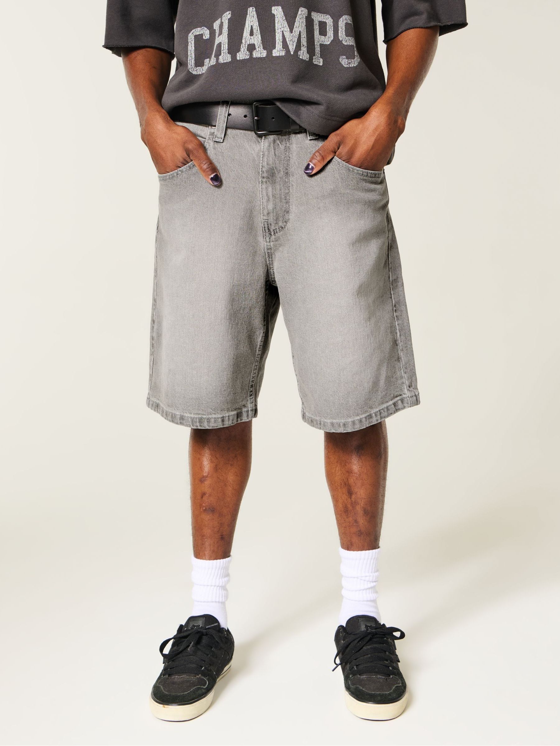 Buy Hollister Black Baggy Shorts from Next USA