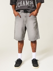Hollister Black Baggy Shorts - Image 3 of 4