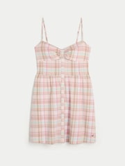 Hollister Pink Button Through Mini Dress - Image 3 of 3