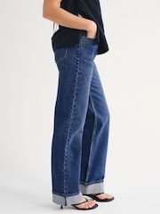 Abercrombie & Fitch Blue Cuff Hem 90s Relaxed Jeans - Image 2 of 6