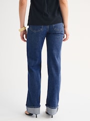 Abercrombie & Fitch Blue Cuff Hem 90s Relaxed Jeans - Image 3 of 6