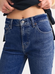 Abercrombie & Fitch Blue Cuff Hem 90s Relaxed Jeans - Image 5 of 6