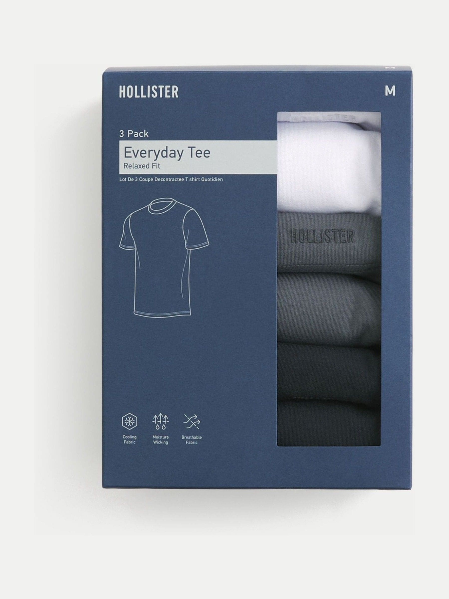 Buy Hollister White Everyday T-Shirt 3 Pack from Next USA