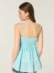 Hollister Blue Icon Tunic Babydoll Top - Image 2 of 4