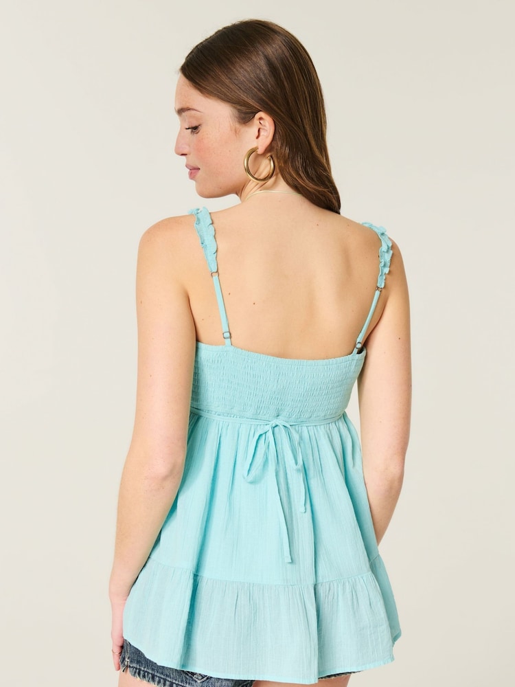 Hollister Blue Icon Tunic Babydoll Top - Image 2 of 4