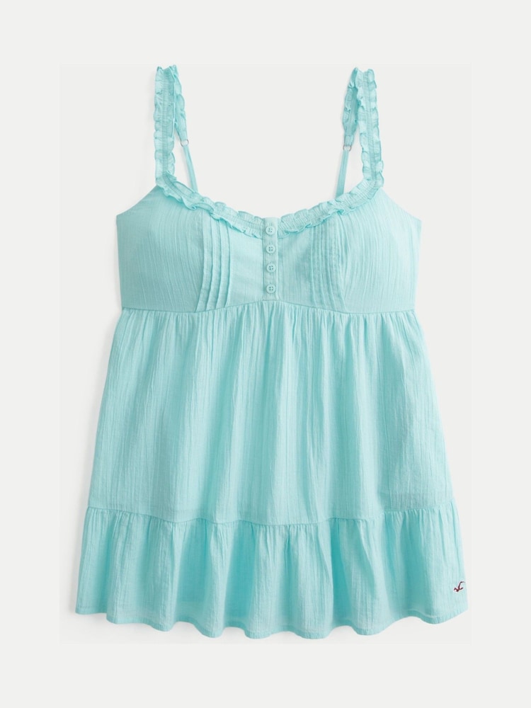Hollister Blue Icon Tunic Babydoll Top - Image 4 of 4