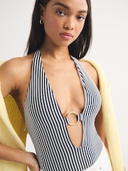 Abercrombie & Fitch Isla Seersucker One Piece Swimsuit - Image 2 of 6