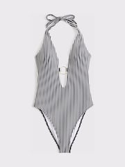 Abercrombie & Fitch Isla Seersucker One Piece Swimsuit - Image 6 of 6