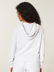 Hollister Grey Heritage Logo Shrunken Sweat Top - Image 2 of 3
