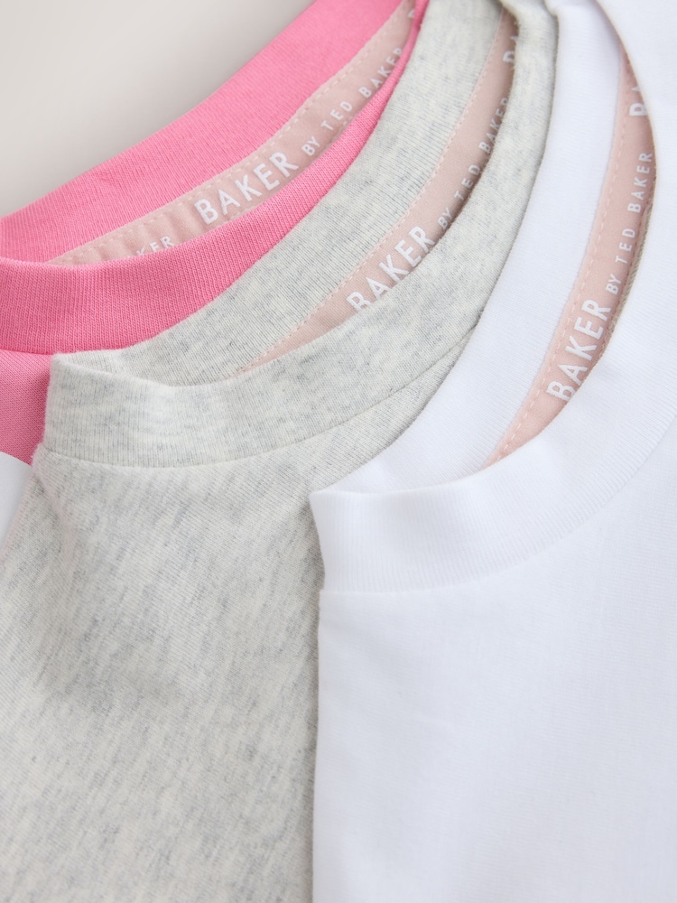 Baker by Ted Baker 3 Pack Oversized Bow Graphic T-Shirts - Larawan 10 ng 10