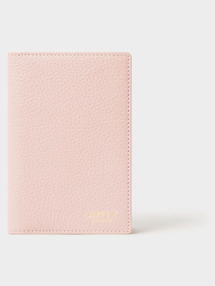 Osprey London Light Pink The Core Leather Passport Cover - Image 1 of 5