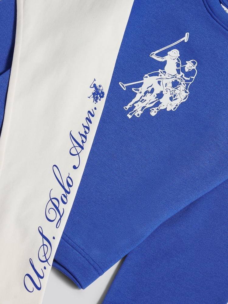 U.S. Polo Assn Blue Graphic Boxy Sweat & Leggings Set - Image 11 of 11