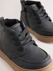 Black Standard Fit (F) Warm Lined Lace up Boots - Image 3 of 5