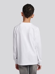 Lee White Workwear Badge Long Sleeve T-Shirt - Image 2 of 8