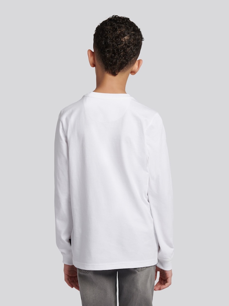 Lee White Workwear Badge Long Sleeve T-Shirt - Image 2 of 8