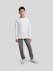 Lee White Workwear Badge Long Sleeve T-Shirt - Image 3 of 8