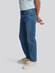 Lee Blue Wash Straight Stretch Fit Daren Jeans - Image 3 of 4