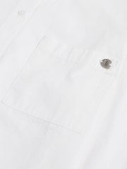 U.S. Polo Assn. White Cotton Poplin Loose Fit Shirt - Image 7 of 8